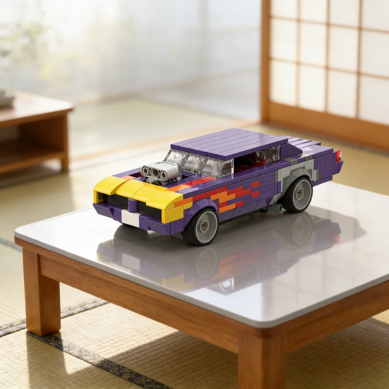 351pcs MOC Dodge Dart Custom Cars Model Building Blocks Construction Assemble Education Collection 3D Birthday Display Idea