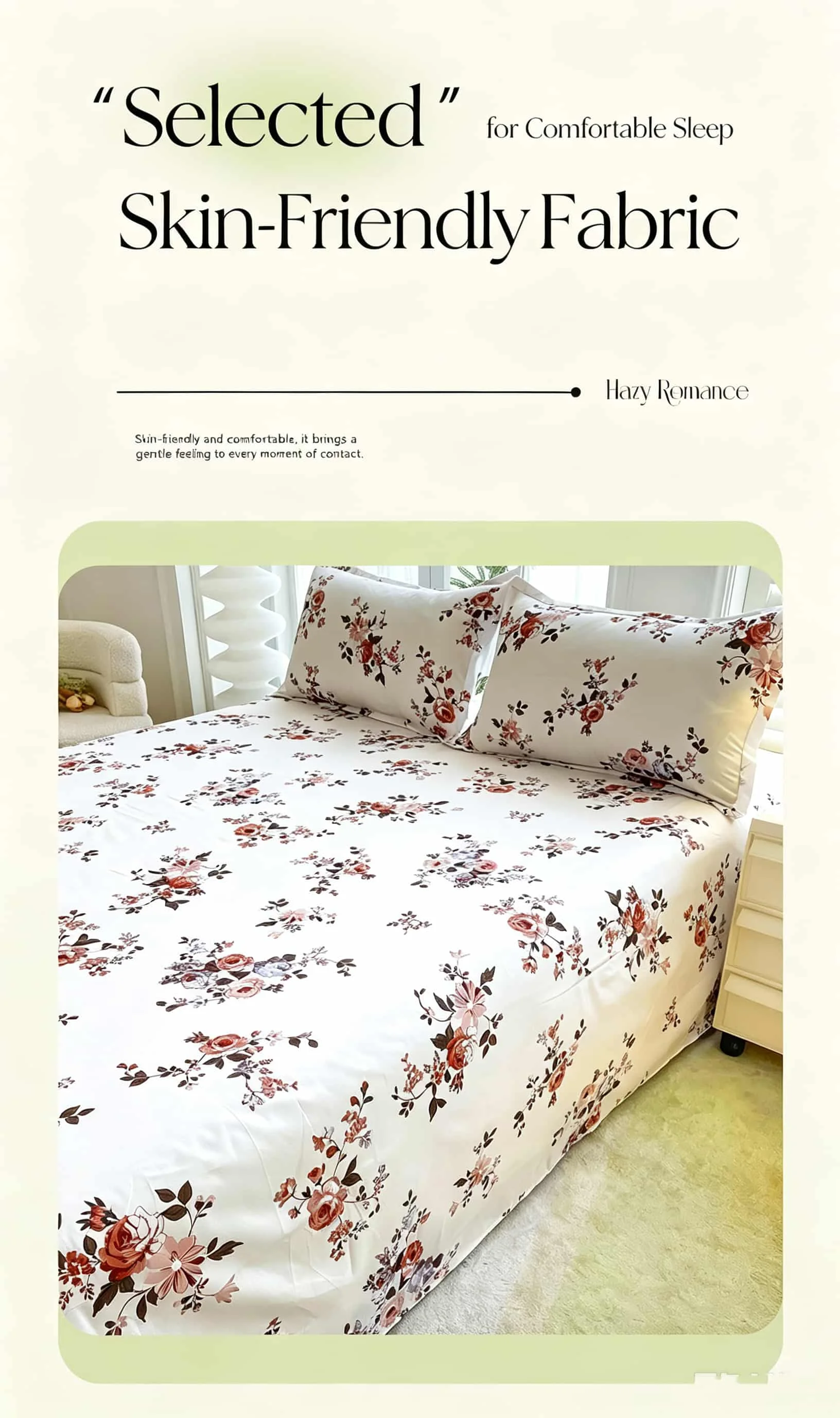 All‑Season Plaid Bed Covers Bedsheets Full Set 100% Polyester Double Bed Set Duvet Cover + Flat Sheet + 2 Pillowcases