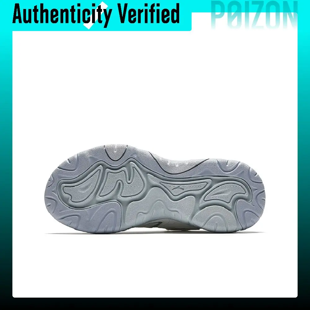 Anta Firefly Textile, Synthetic Leather Low top Chunky Sneakers Women's Ivory White/Silver 122618853-5