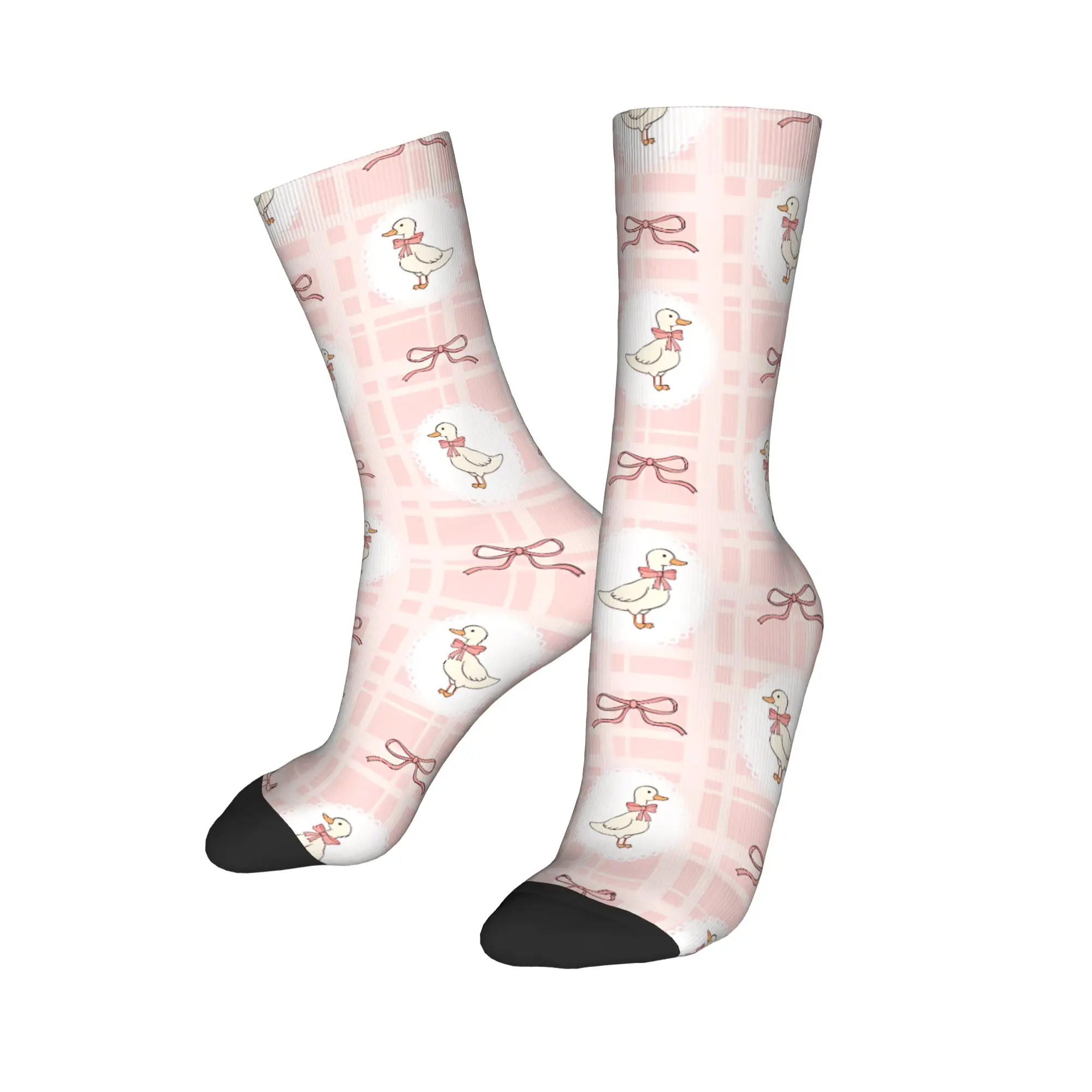 Cute Spring Cottagecore Goose Stockings Men  Socks Medium Soft Korean Socks Winter Running Sports Anti-Slip Graphic Socks Gift