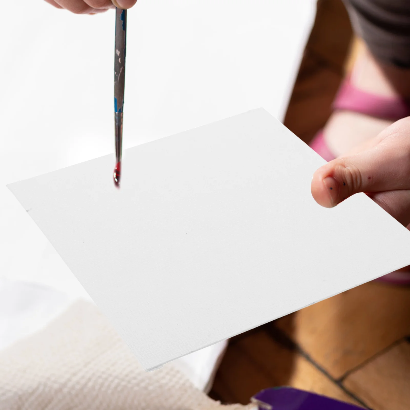 

5Pcs Small Canvas Boards Thick Mini Paint Canvases for Oil Acrylic Art Supplies Kids Adults Canvas Boards Painting Board