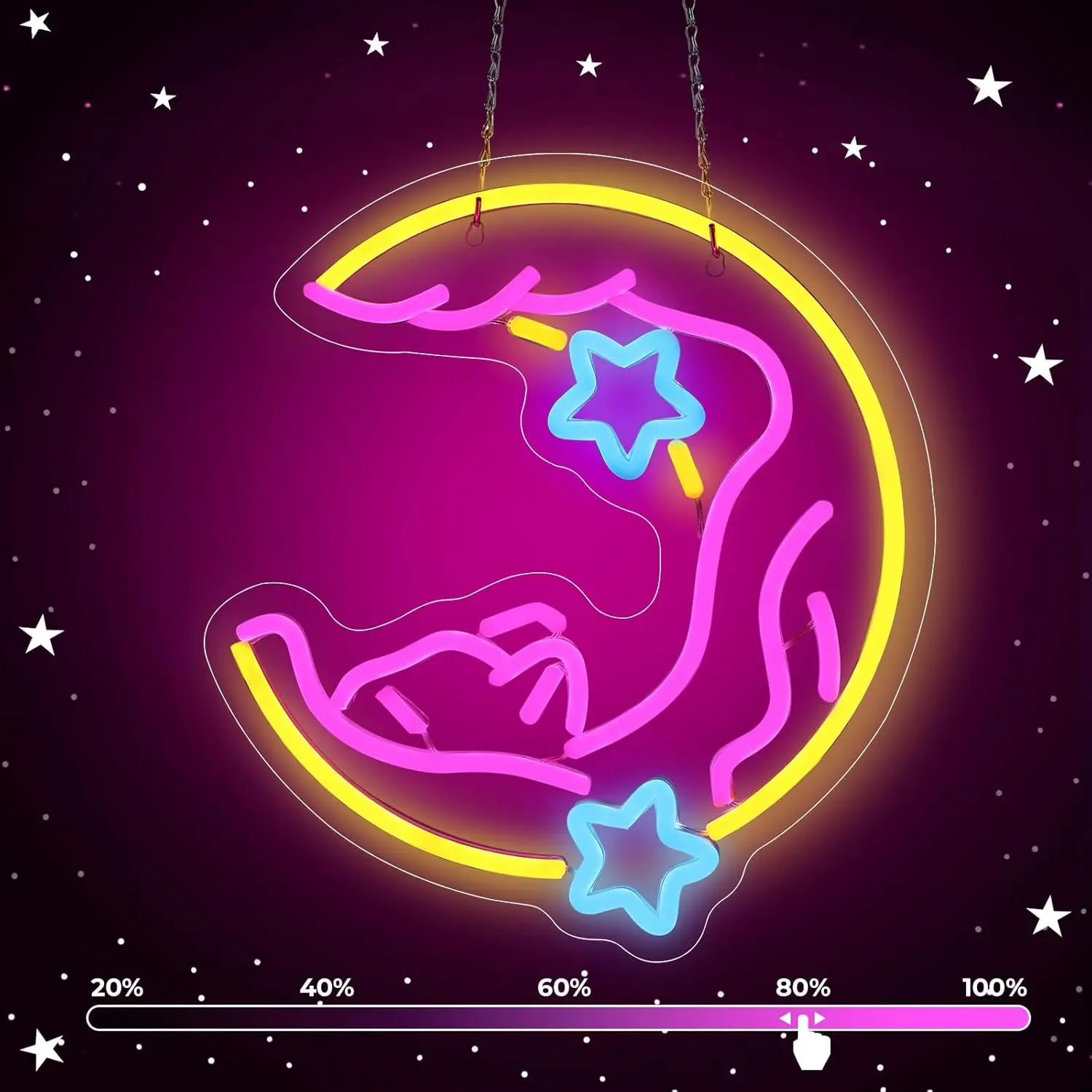 

Cat Moon LED Neon Light Sign Dimmable Neon Sign For Wall Living Room Party Shop Club Office Bar Art Decor Birthday Gift