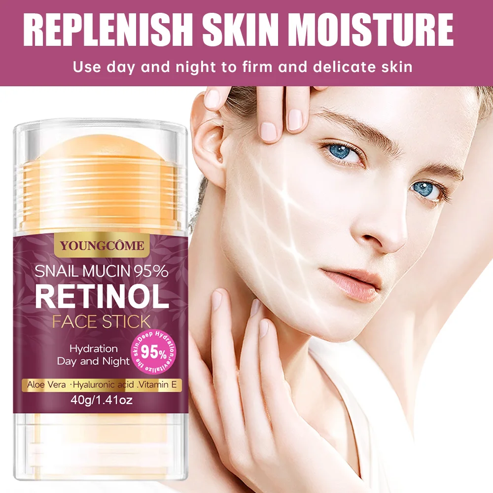 

95% snail mucus Retinol Face Treatment Bar with Firming Elasticity Improve Loose Skin Lotion Moisturizes brightensskin products
