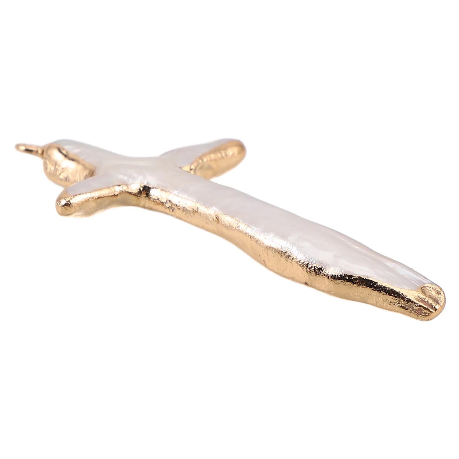 

Baroque Natural Freshwater Cross Pearl Pendants Irregular Charms DIY Necklace Bracelet Jewelry Making Supplies