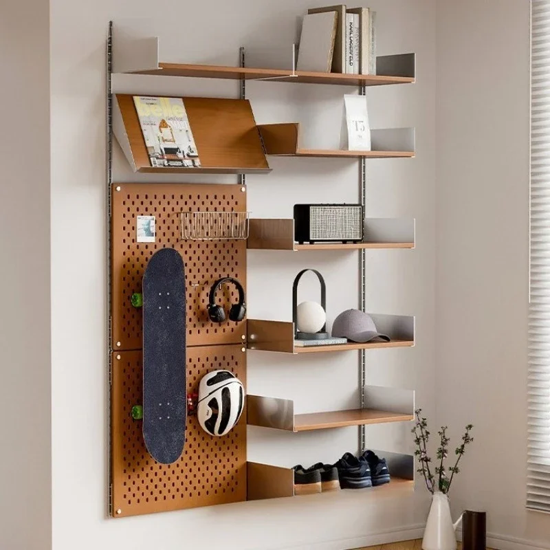 Track Bookshelf Wall Track Invisible Wall Shelf Free Combination Suspension Module