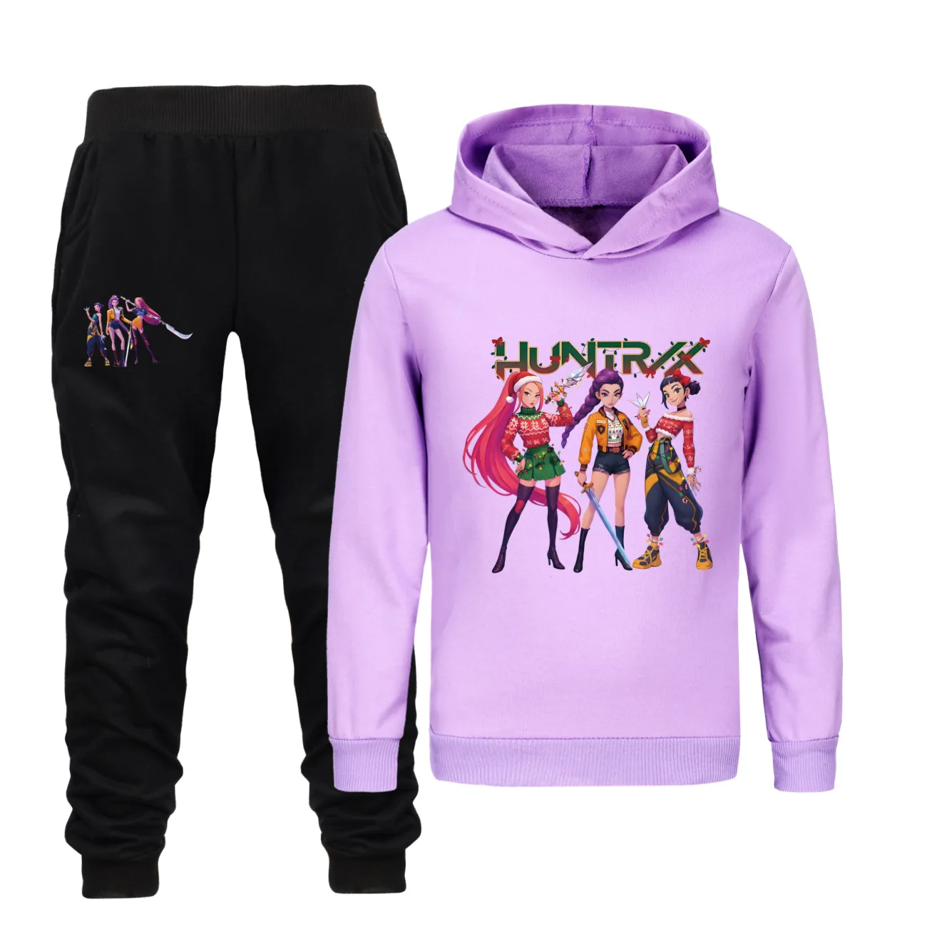 

Kpop Demon Hunters Kids Clothes Mira Rumi Zoey Autumn Casual 2pcs Boys Girls Hoodie+Pants Tracksuits Clothes Sets