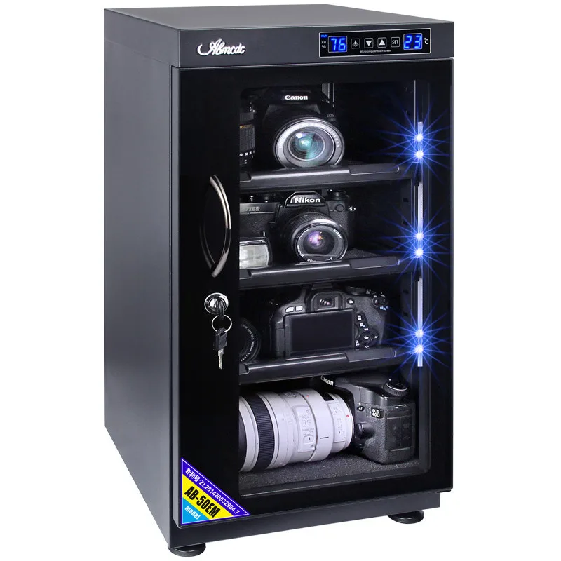 35L/40L/50L Electronic Dry Cabinet for Camera Lens Stamps Moisture Proof Storage Box Professional Photo Equipment Dehumidifier