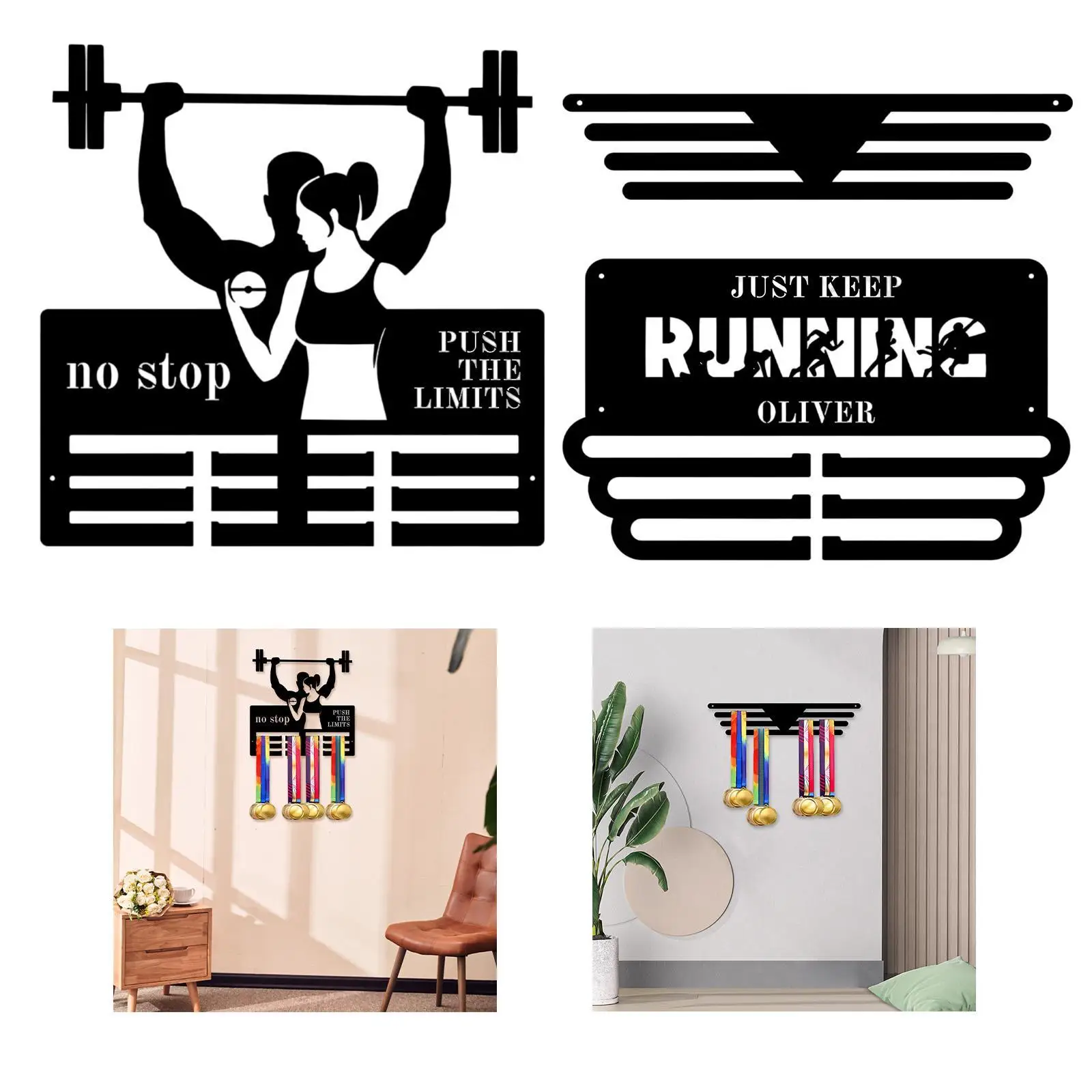 Medals Display Hanger Holder, Medals Display Rack, Race Sports Runner Award Medals Display Holder, Medal Hanging Frame Rack