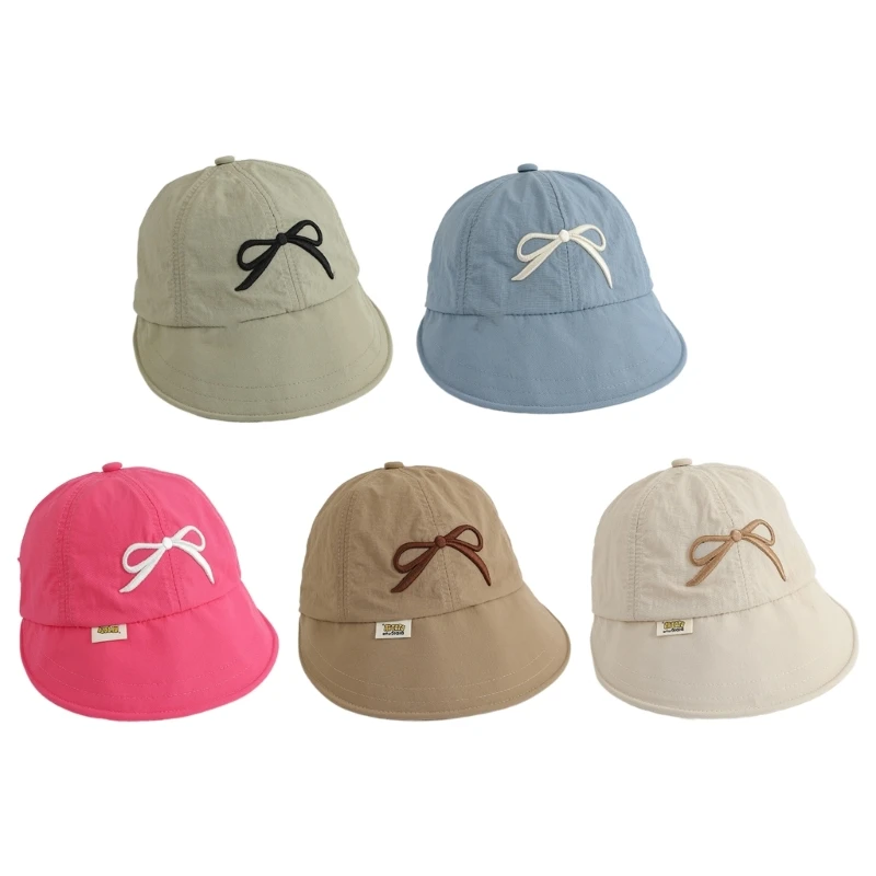 Embroidered Visor Hat Long Brims Adjust Sun Hat Kids Unisex Travel Hat Drop Shipping