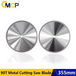 CMCP Metal Cutting Blade 355mm(14 Inch) x25.4mm 66 90T Carbide Circular Saw Blade For Aluminum Iron Steel Metal Cutting Disc