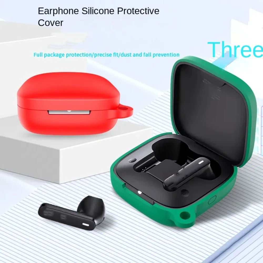 Горячий чехол для наушников с карабином, пыленепроницаемый защитный чехол для наушников, силиконовый чехол для наушников для Bowie E16 TWS
