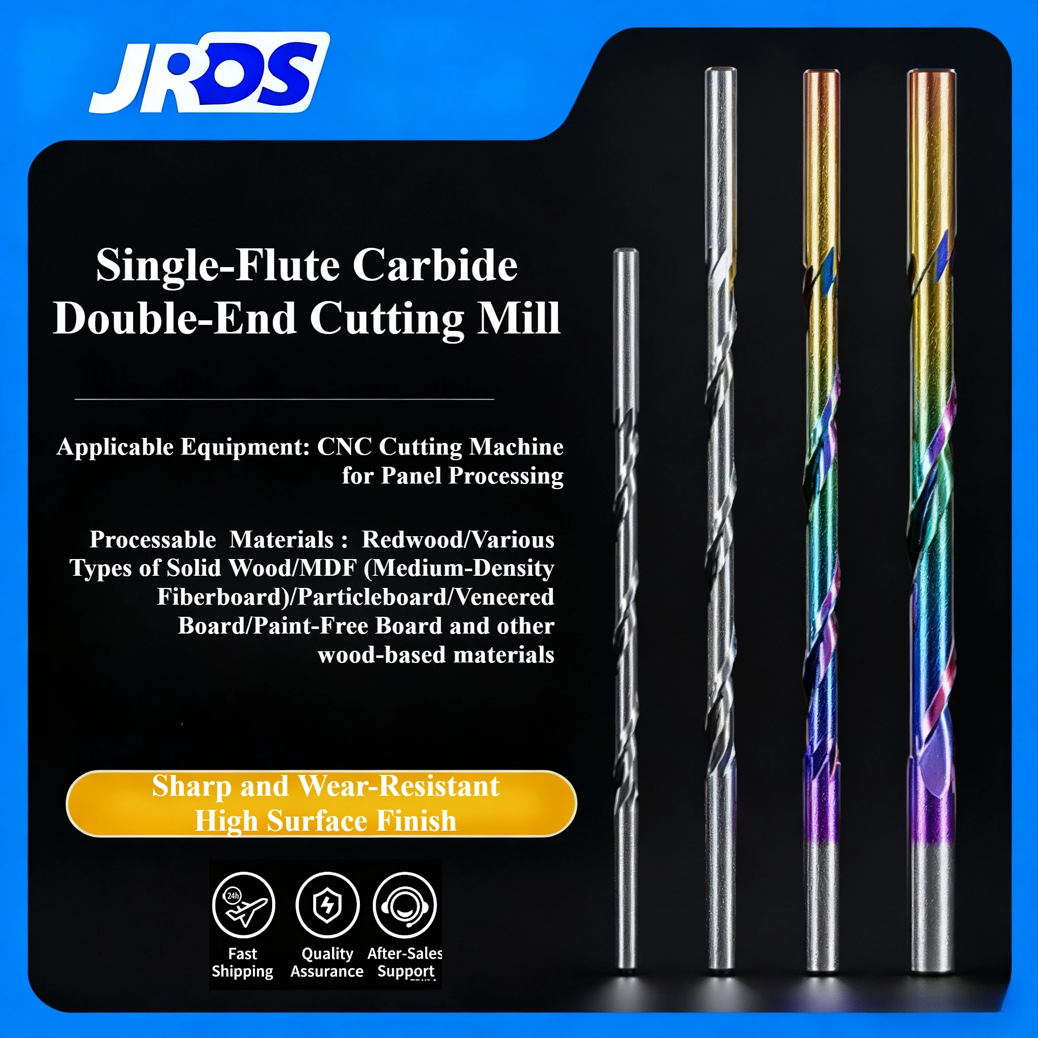 JRDS Tungsten Steel Alloy Cutting Saw Milling Cutter Woodworking Tool Solid Wood Hardwood MDF Double Head Cutter EngravingCutter