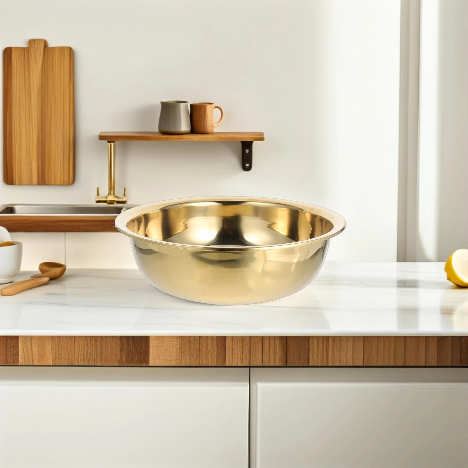 

Thickened Stainless Steel Basin Foot Soaking Bath Bucket for Cleaning Bathroom Double