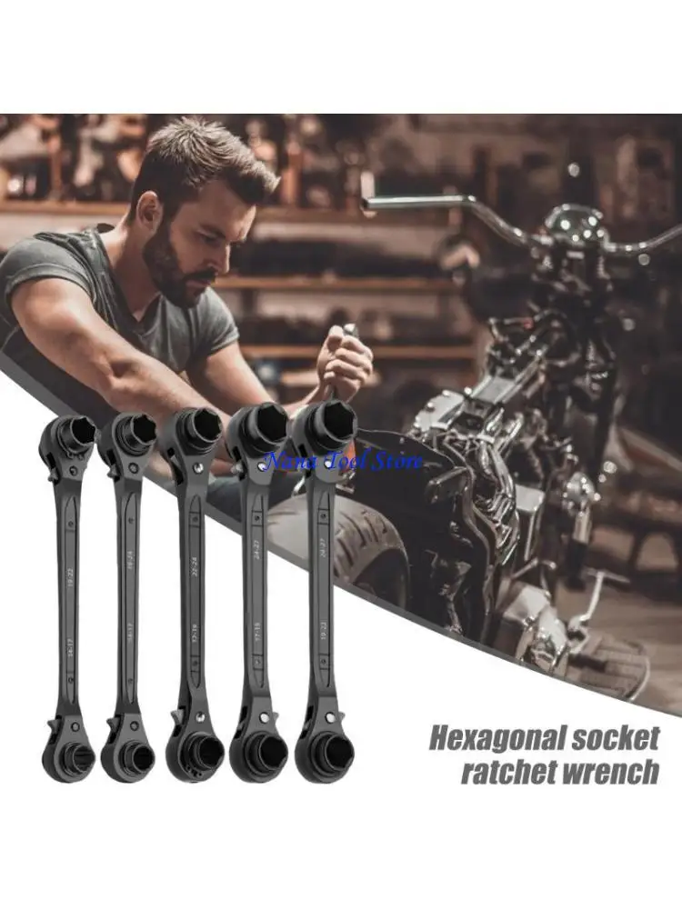 31GJ 2 طريقة عكسها مفتاح بانة تكوين رأس مزدوج 4 وضع وظيفي قبضة مريحة أداة المهنية #1