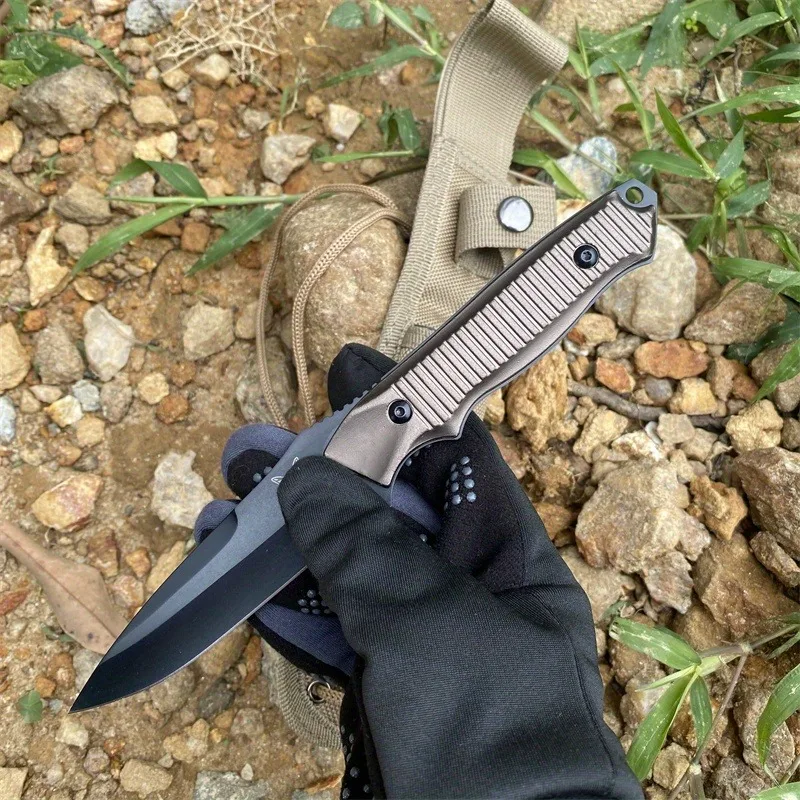 BM 140BK 알루미늄 합금 핸들 전투 군사 고경도 다기능 등산 도구 날카로운 절단 남자 선물