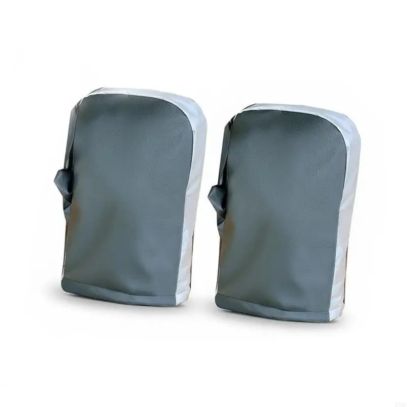 

77HF Cold Weather Reflective Motorcycle Gloves Thermal Lined Windproof Handlebar Muffs Cover For Long Rides