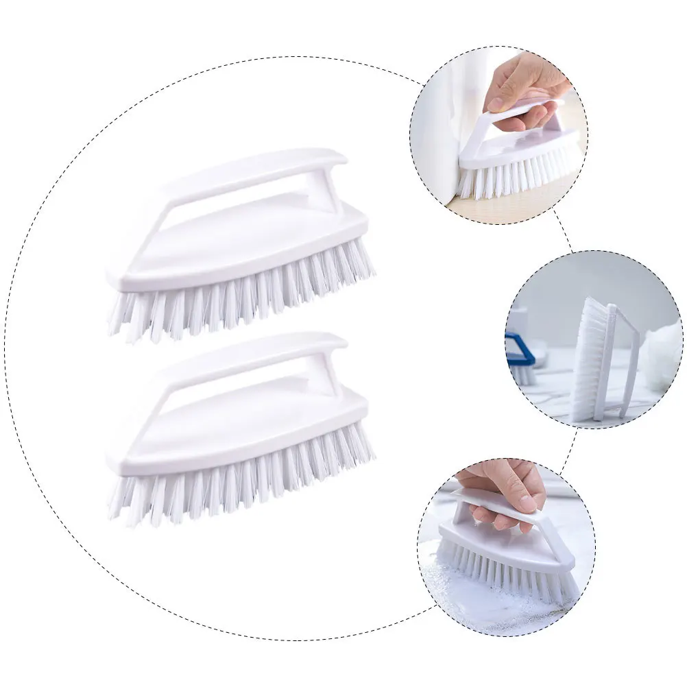 2 szt. Szczotka do czyszczenia z uchwytem, odporna na wysokie temperatury, trudna do odkształcenia, wygodny uchwyt, szczotka do płytek, butów, szczotka do szorowania obuwia
