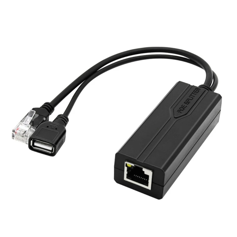 PoE Splitter 48V to 5V 2A USB TYPE A Female Ethernet 802.3af /at for IP Camera tablet Electronic Equipment Power Accessories