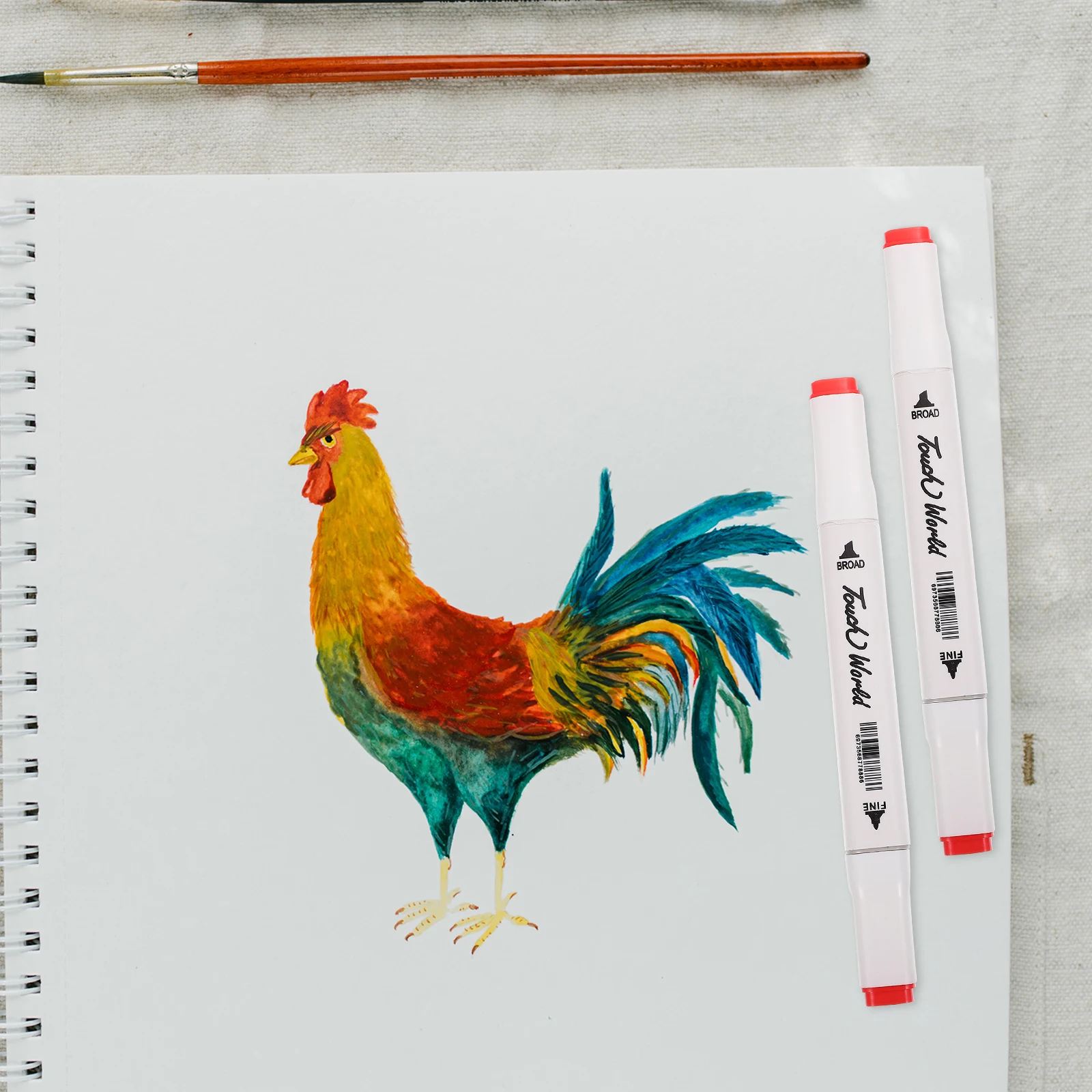 

1Set Double-Headed Marker Pen Set 80-Color Creative Markers Fast Drying Convenient Coloring Painting Sketching DIY Tools