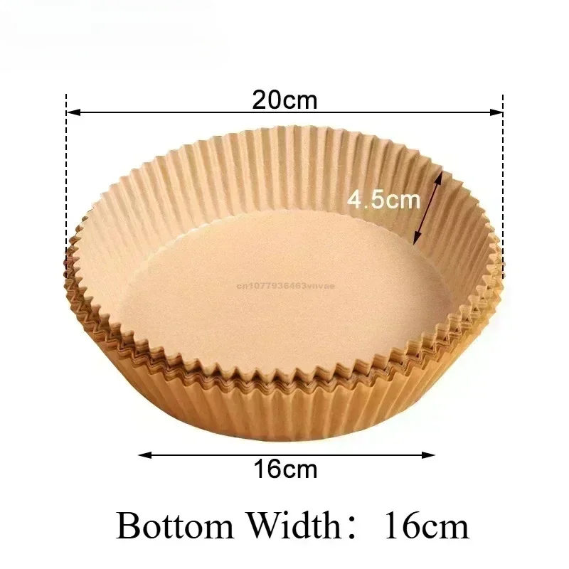 Kookpapier Luchtfriteuse Wegwerppapier Vierkant Rond Bakken Barbecue Plaat Antiaanbakmat Keuken Oven Olie-absorberend papiergereedschap