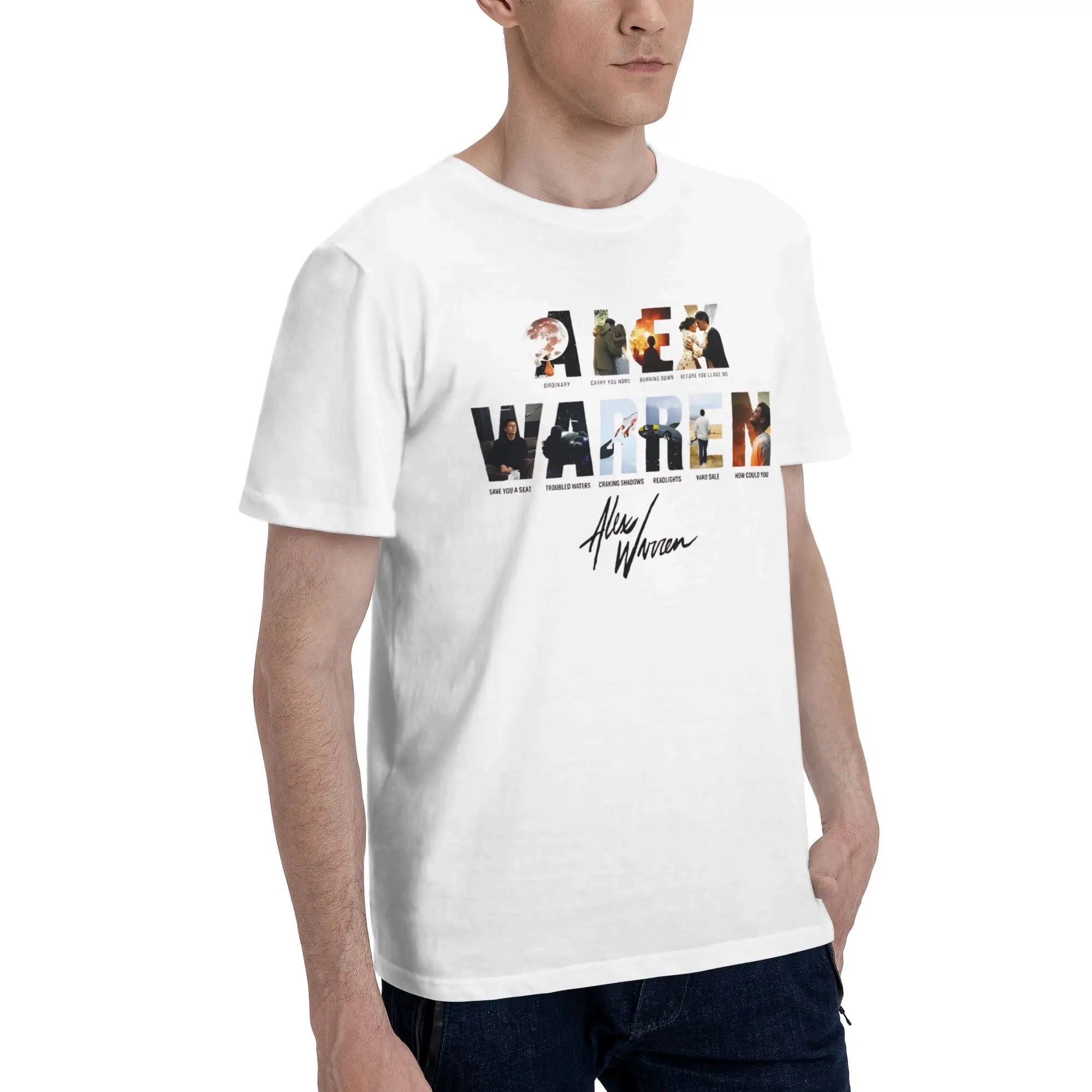 Alex Warren Little Orphan Live Tour 2026 Accessories Unisex T Shirts Pure Cotton Tee New Arrival  T-shirt Clothing