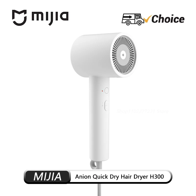 Original Mijia Ionic Hair Dryer H300 Quick Dry Negative Ion Hair Care Professional For Home 1600W Electric Hair Dryers Diffuser
