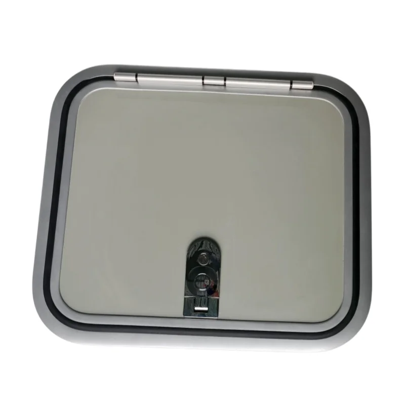 New Flush Silver RV Storage/Luggage Door 600x400mm With Chrome Color Flat Lock For Caravan Trailer Camping Car Camper