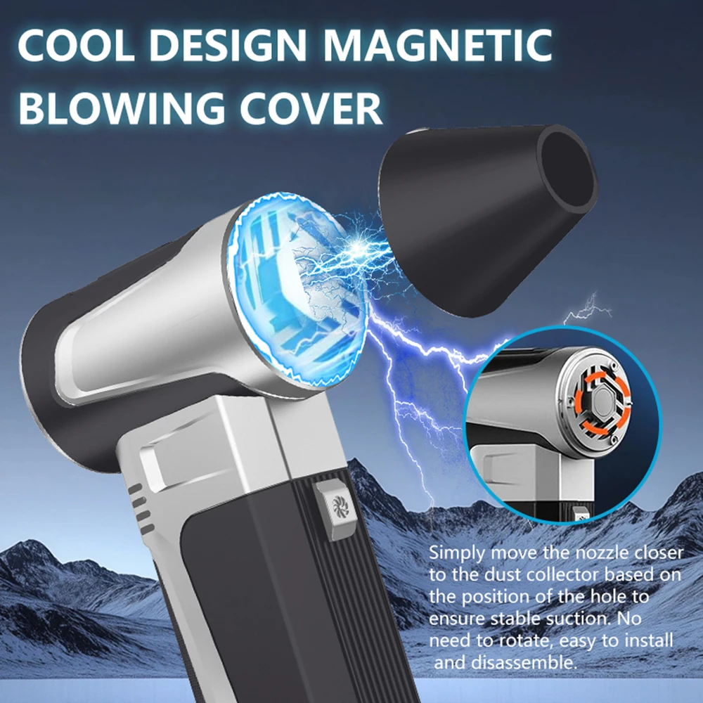 

For PC Host Camera Table Cleaning Air Blower Tools Turbo Jet Fan Cordless 130000RPM Electric Air Duster Portable Car Fan Blowing