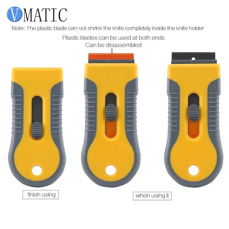 Multi-Function Window Tint Tool Ceramic Glass Oven Paint Razor Scraper Glue Sticker Knife Clean Removal Squeegee Plastic Blade