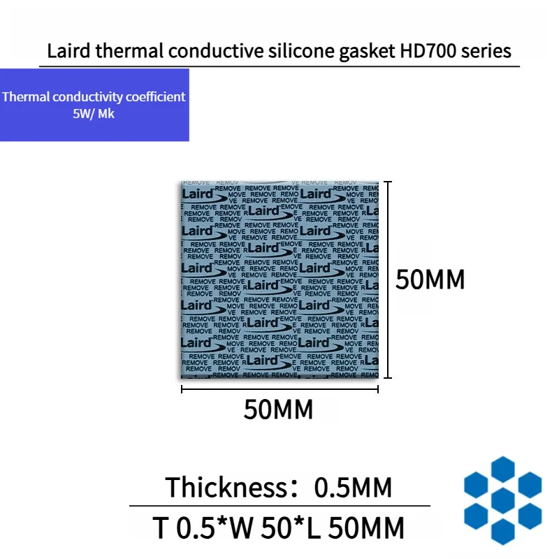 Laird Силиконовая прокладка с высокой теплопроводностью Laird TFLEX-HD700, розовая гибкая изолирующая силиконовая прокладка для наполнения, 5 Вт/мк