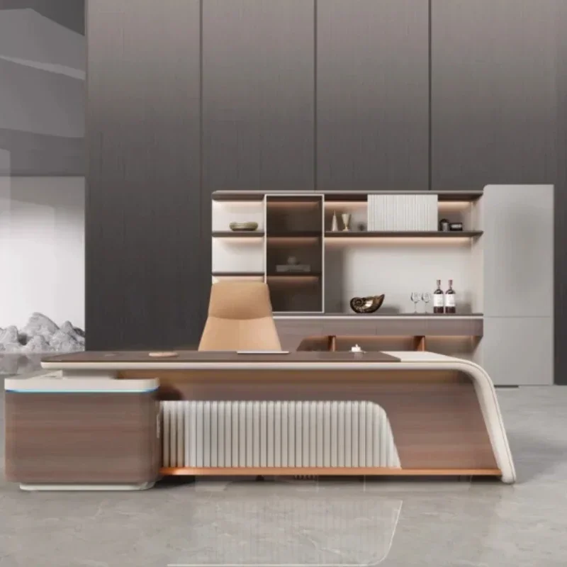 Lamp Organizer Executive Table Modern Luxury Manager Drawers Computer Desks Study Organizer Mesa Para Computador Home Office