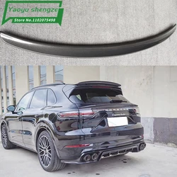 Carbon Fiber Car Rear Wing Trunk Lip Spoilers Special tail Fits For Porsche Cayenne 2018 2019 2022