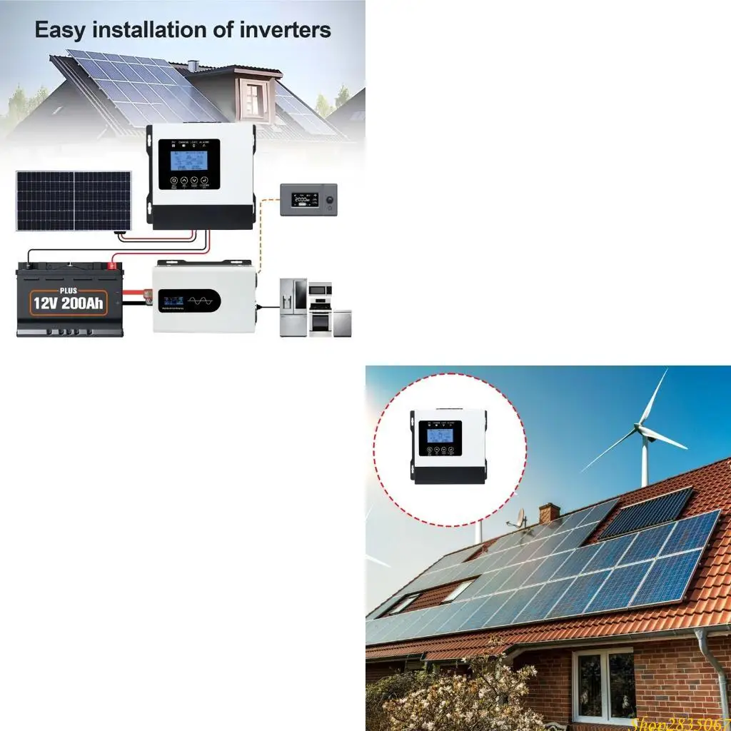 MPPT Solar Controller With Backlight Display 30A Auto Solar Battery Regulator for Electronic Device 831F