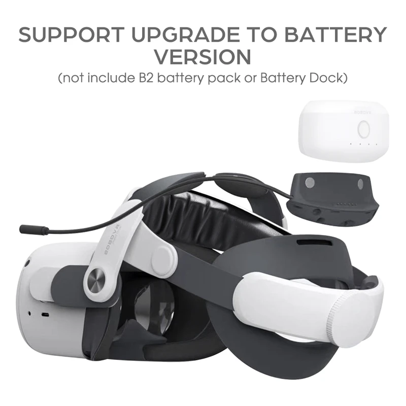 BOBOVR M2 PLUS Kopfband für Meta/Oculus Quest 2, reduziert den Gesichtsdruck, verbessert den Komfort, Ersatz von Elite Strap VR-Zubehör