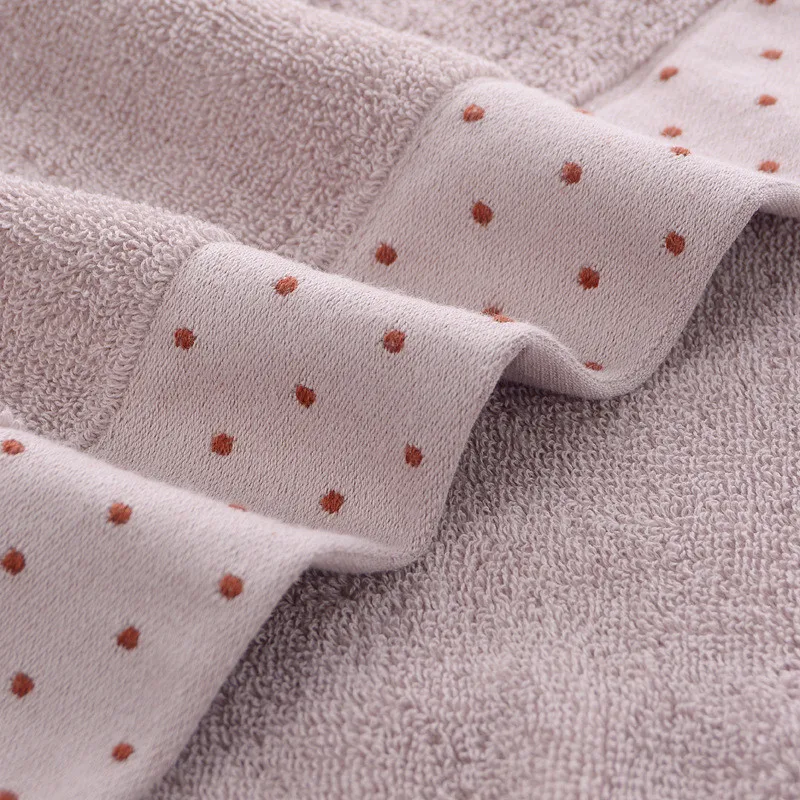 Polka Dot Listrado Toalha Rosto Quadrado, Soft Home Bathroom, Adulto, 34x34cm, 100% Algodão, 1Pc