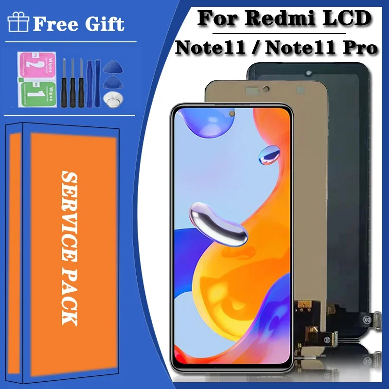 Test For Redmi Note11 LCD With Touch Screen 2201117TG 2201117TI 2201117TY Display For Xiaomi Redmi Note 11 Pro LCD 2201116TG