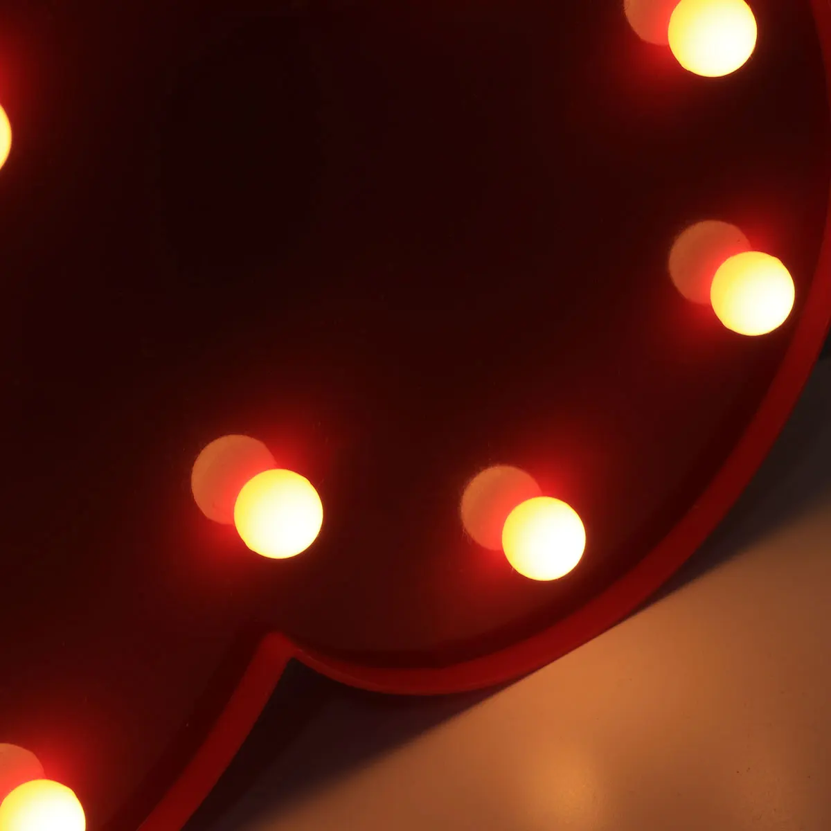 6 luci notturne a LED a forma di cuore, decorazioni romantiche calde, matrimoni, feste di compleanno, casa, San Valentino, amore, piccola luce notturna