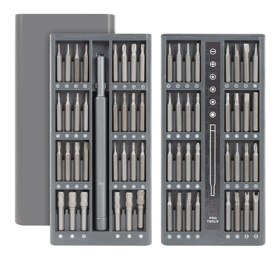 25/63 in 1 Multi-Bit-Präzisionsschraubendreher-Set, magnetische Phillips-, Torx-, Hex- und Flachkopf-Schraubendreher, für die Reparatur von Telefonen, Laptops, Uhren und Kameras – Detail 1