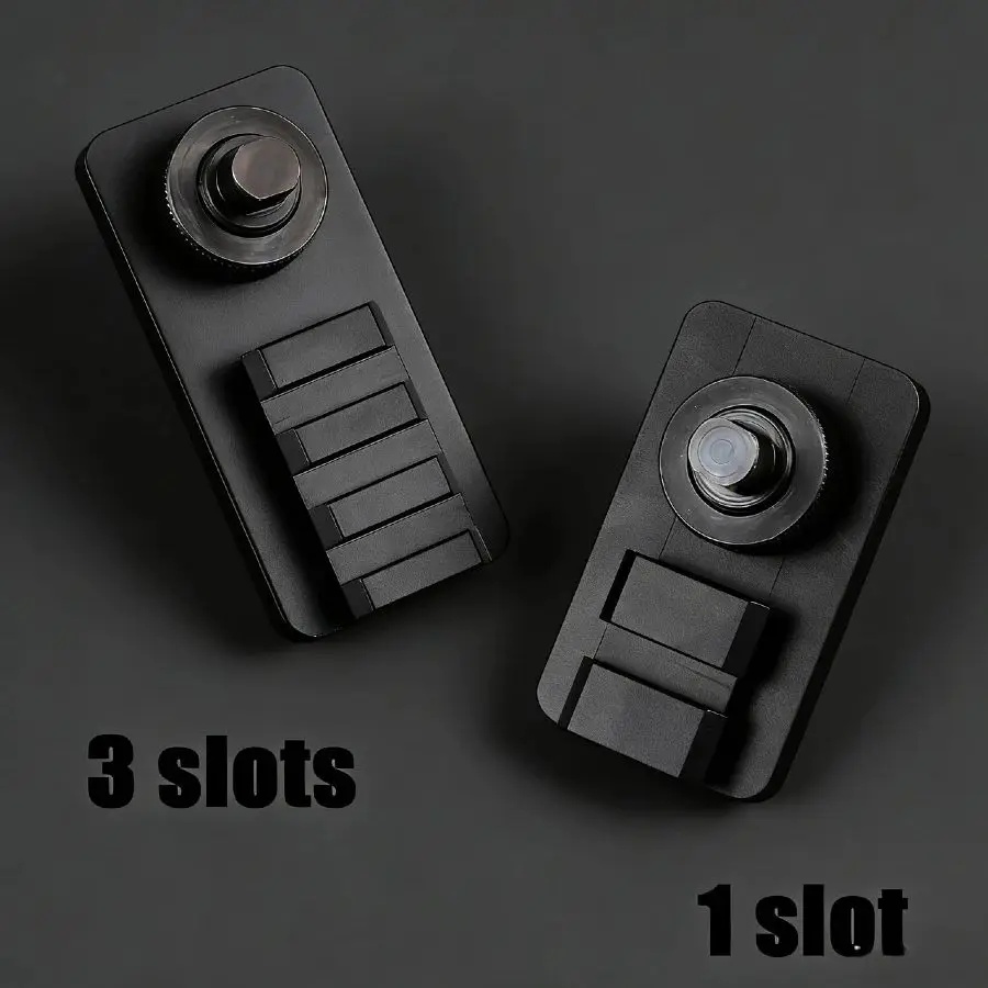 

20mm Picatinny Rail Adapter 3-Slot Sling Swivel Stud Mount with Rubber Base - Tactical Accessory for Rifle Bipod & Hunting Gear