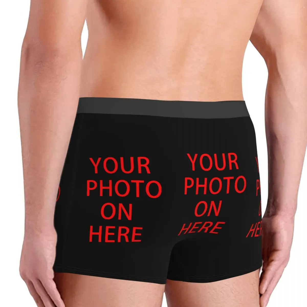 Custom Your Photo Boxers Shorts Men\'s Customized Print Briefs Underwear Sexy Underpants