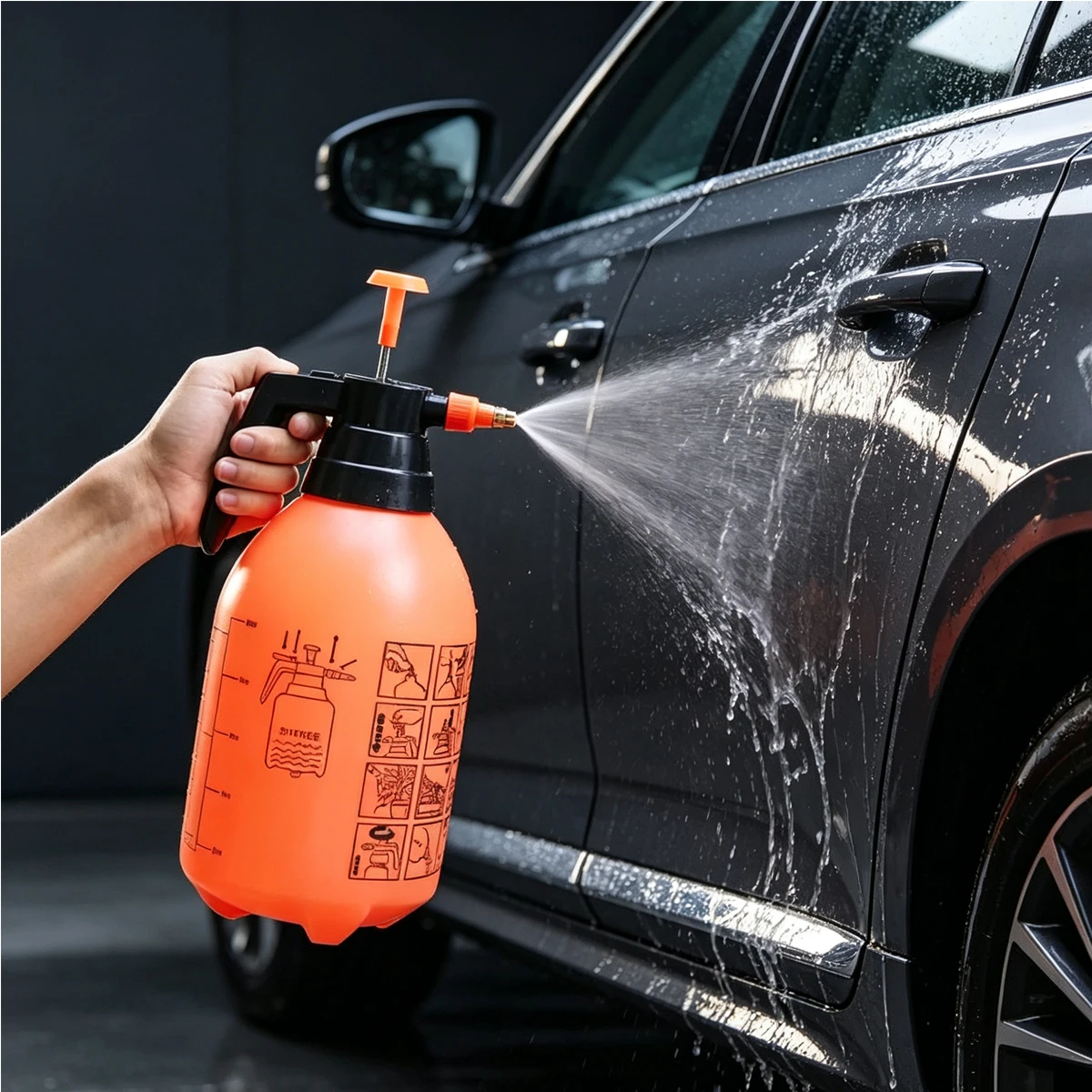 Portable Hand Pump Spray Can Disinfection Sprinkler High Pressure Washer High-pressure Car Wash Water Kit Sprayer Accessories