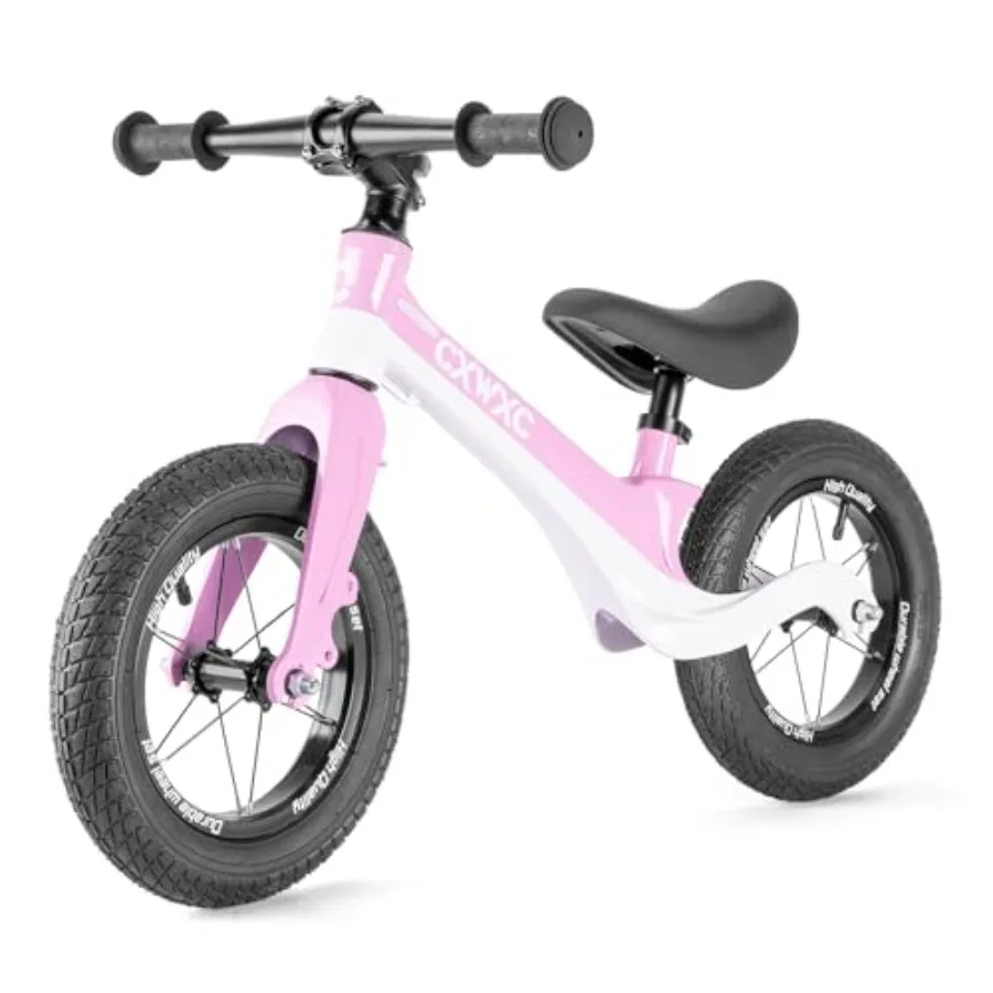 

Toddler balance bike for ages 24 months to 5 years, lightweight aluminum frame, matte blue finish, ultra-low seat height and fo