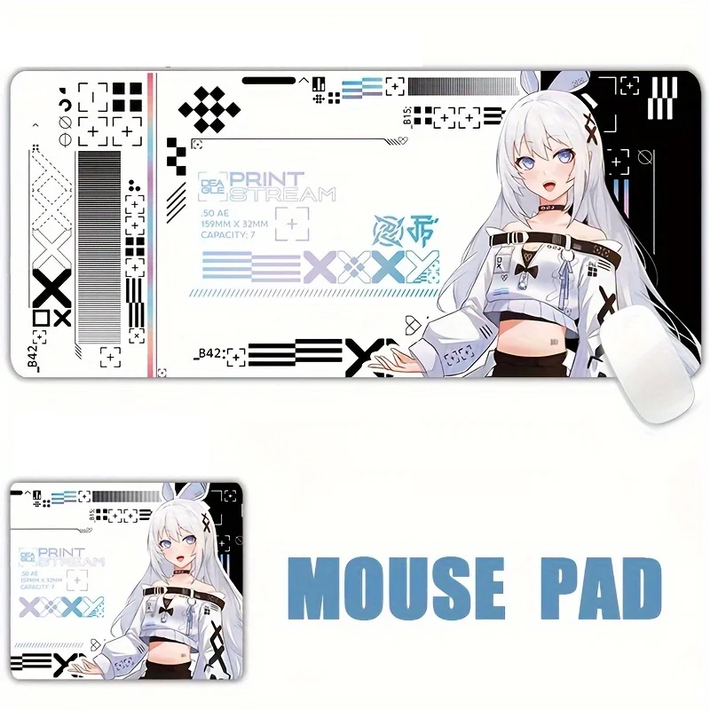 black White Gaming mats Mouse pad large Mousepad 450X900 PC Computer Keyboard XXL Desk mat offices interior accessories rug