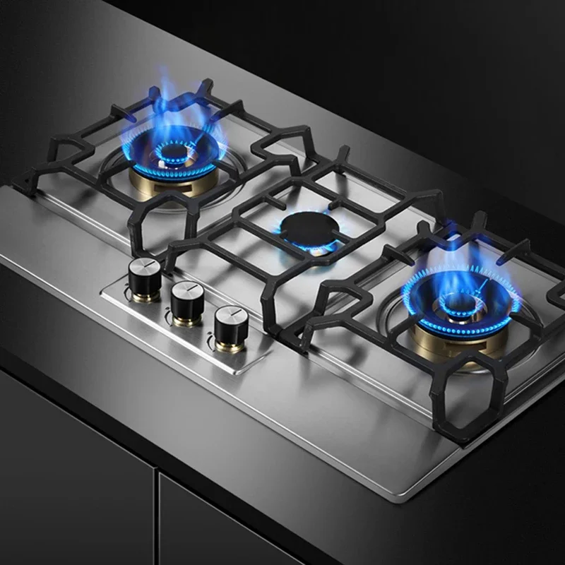 

# China Commercial Industrial And Home Kitchen Use Built-in Big Burner Cooktops 3 Burners Gas Cooking Stoves