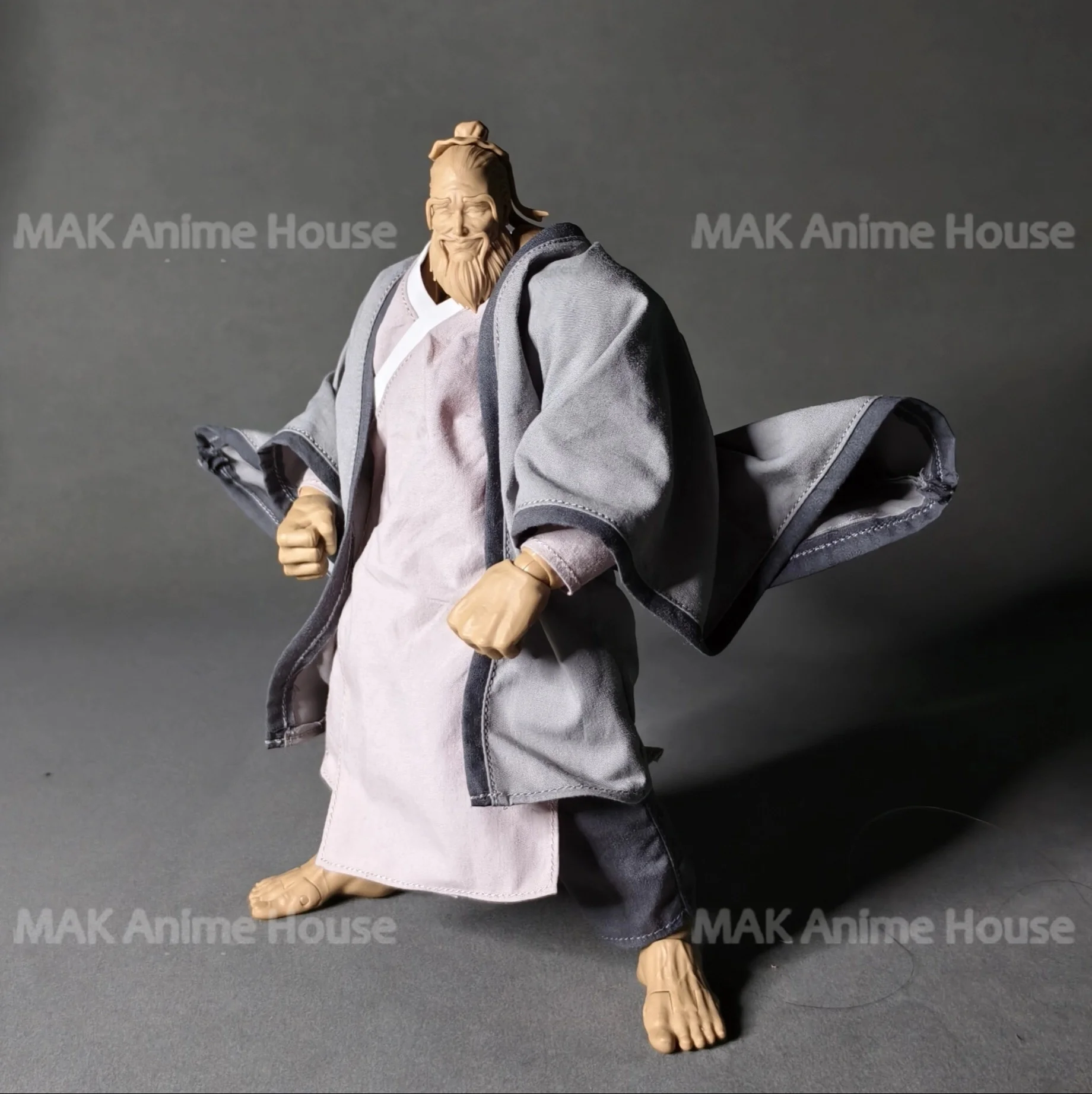 1/12 루즈형 공자 슈트 재킷 롱 셔츠 모델 6인치 로만키 UMS003 빅 가이 남성 군인 액션 피규어 강한 몸매 인형