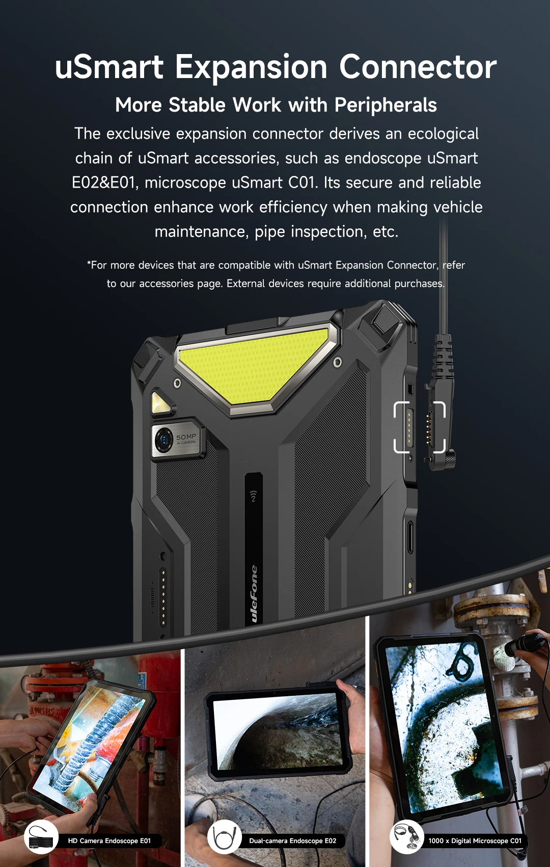 Ulefone Armor Pad 4 Ultra 5G Rugged Tablet Android 14 IP68/IP69K 11800mAh Battery Up to 16GB+256GB 10.36" LED Light