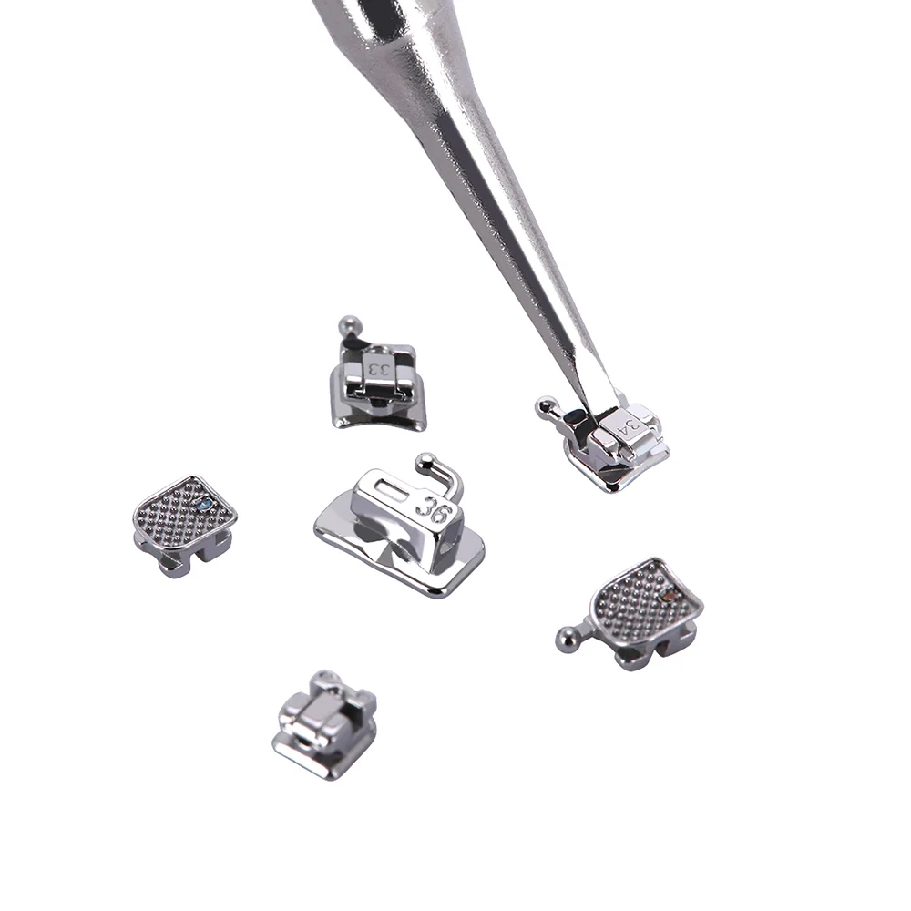 10 Boxen AZDENT Dental Kieferorthopädische Klammern Selbstligierende Zahnspangen Mini Roth/MBT.022 Haken 3 4 5 Bukkalröhrchen MIM Monoblock Basis – Detail 9