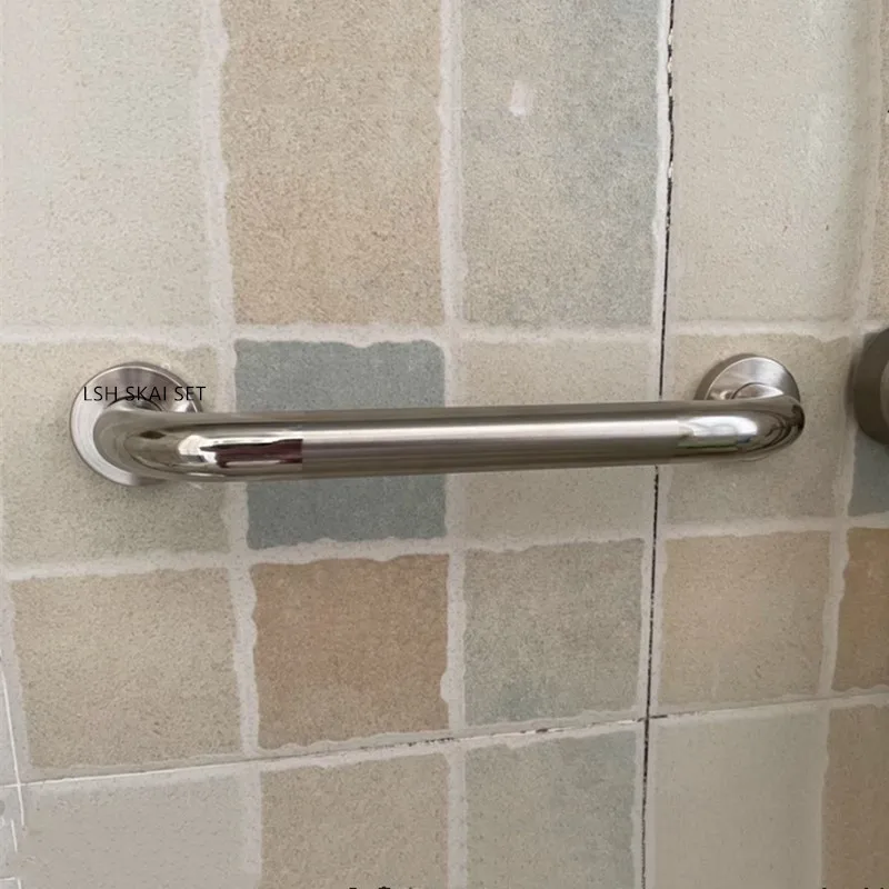 1pc Door Handle Handrail High Quality Stainless Steel Bathroom Tub Toilet Grab Bar Shower Safety Support Handle Towel Rack