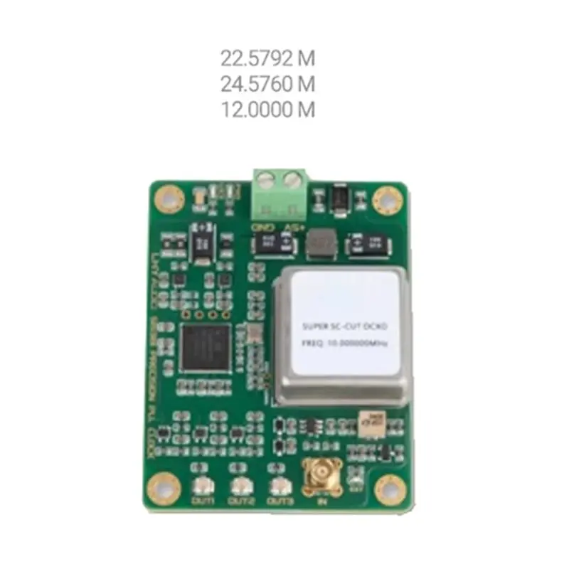 OCXO Constant Temperature Crystal Oscillator Clock Upgrade Board 22/24/25Mhz Multi-Channel Frequency PLL Output