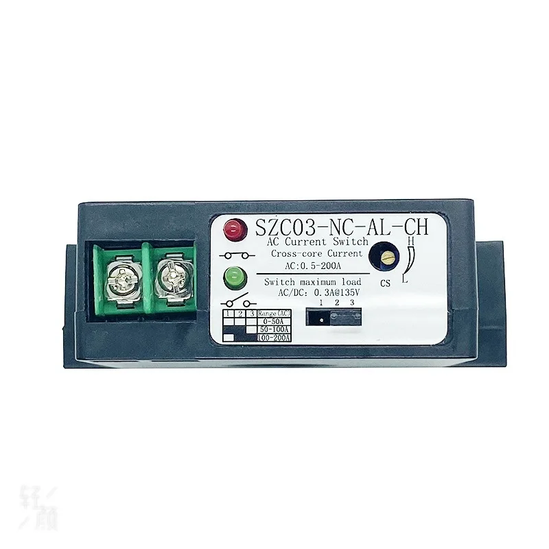 

Current sensing switch AC 0-200A normally open, control switch connected to AC DC SZC03-NC-AL-CH
